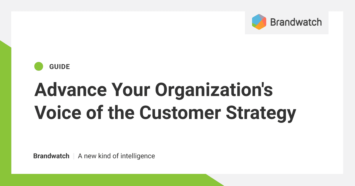 Advance Your Organization’s Voice of the Customer Strategy