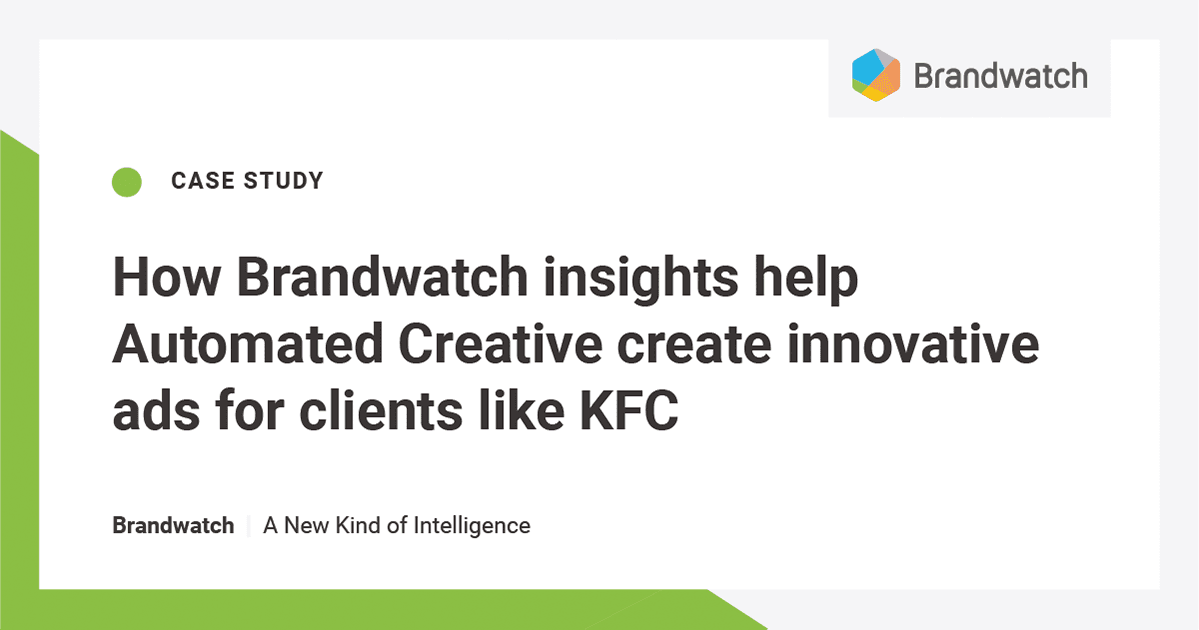 Automated Creative + KFC |  Brandwatch