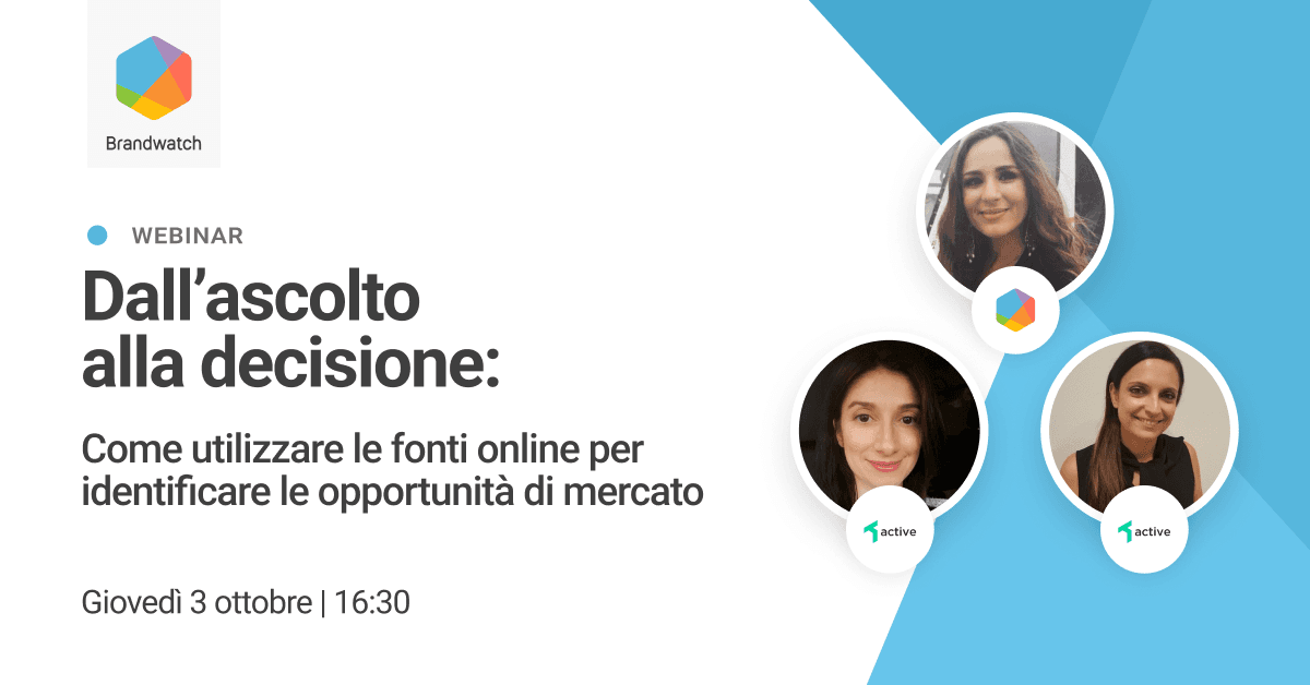 Dall’ascolto alla decisione: come utilizzare i dati online per conoscere le opportunità di mercato