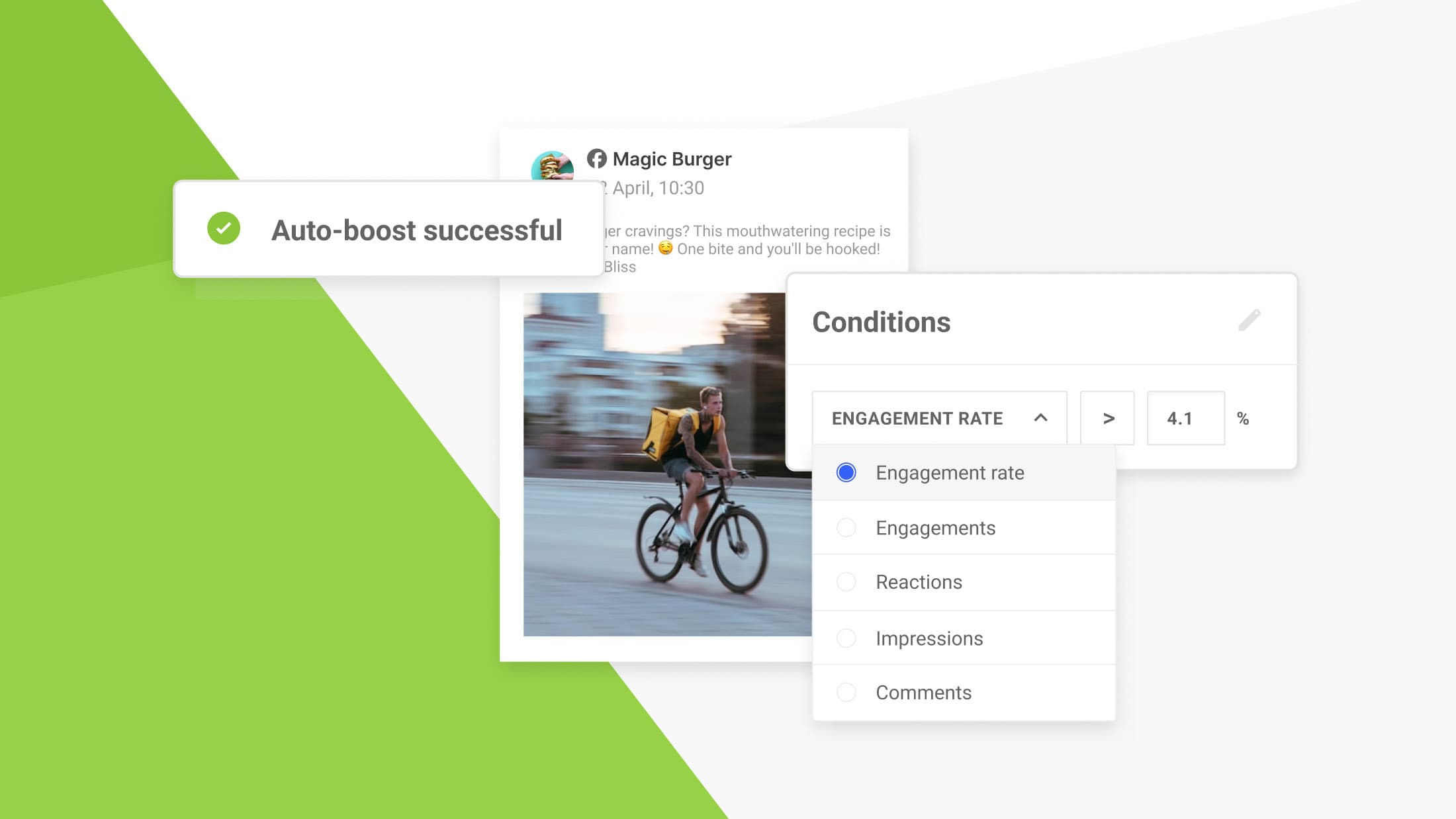 Promote your best content automatically with Auto-Boosting